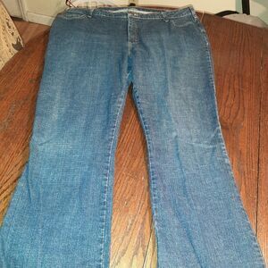 GUC Size 22W Merona Bootcut Denim Blue Jeans